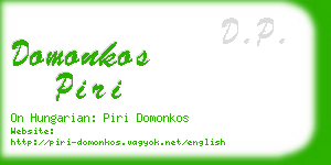 domonkos piri business card